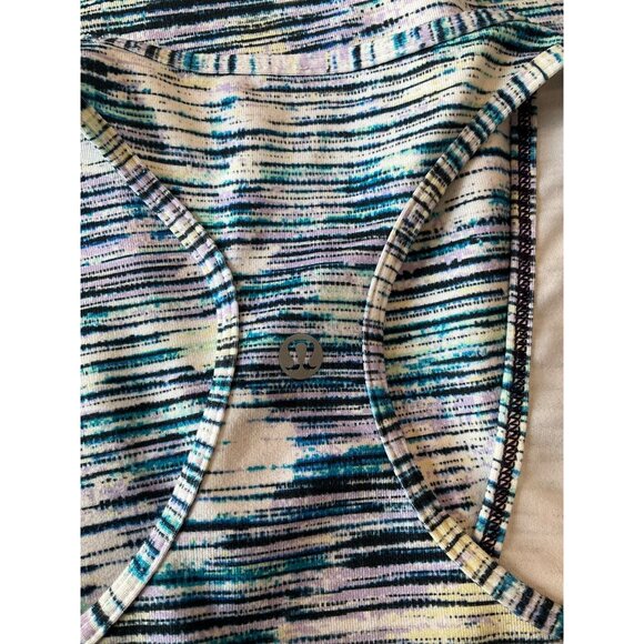 Lululemon Cool Racerback Tank Top size 6 Blurry Belle Multi - Picture 5 of 5